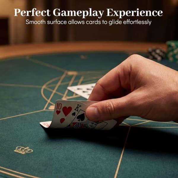 Pokerimatto Ø100 cm vihreä
