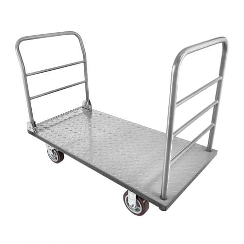 Platformvogn 1220x610x920 mm, robust fladvogn, stål