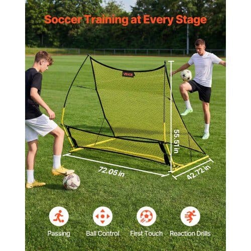 Fodboldreboundernet 1830x1085x1410 mm