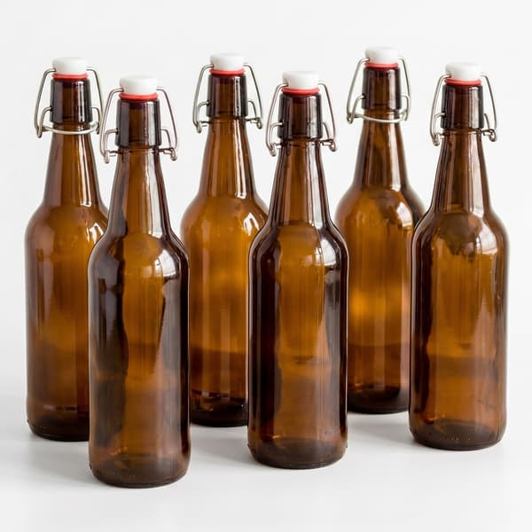 Glasflasker 20x6 cm Brun glas, Kodustaar