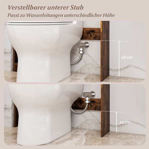 Toiletskab, 80x20x171 cm, Brun, Opbevaring , Star