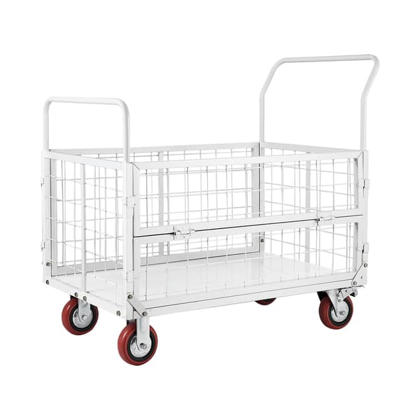 Plattformvagn, 1130x675x1070 mm, Fällbar, Extra robust, Legerat stål