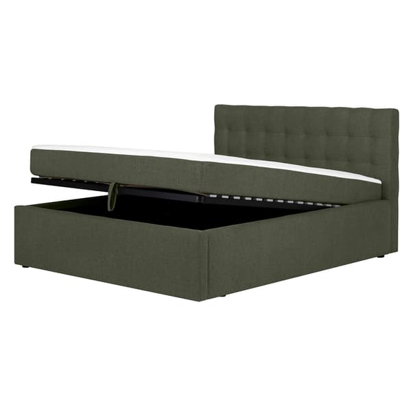 Continental seng 176x221x110 cm grøn opbevaring