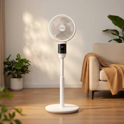 Gulvventilator 35,3x35,3x95,5 cm Hvid