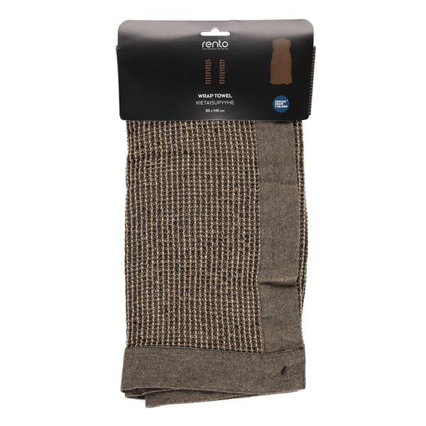 Sarong 85x145 cm Brun Bomull