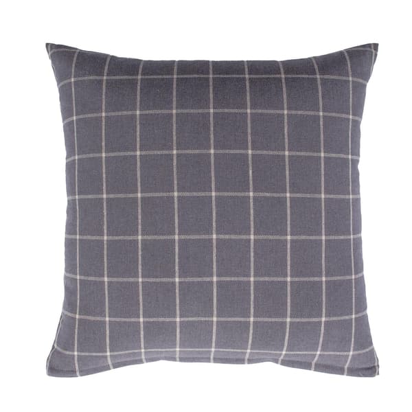 Pude 45x45 cm grå, Linen, hør