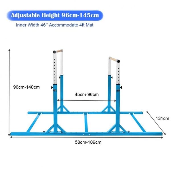 Gymnastiktræning Parallel Bars, 99x52x55 cm, Lilla , Star