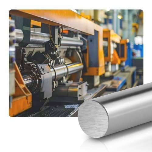 Linear rörelsestång, 25x1000 mm, kolstål, hög precision, 2 stycken