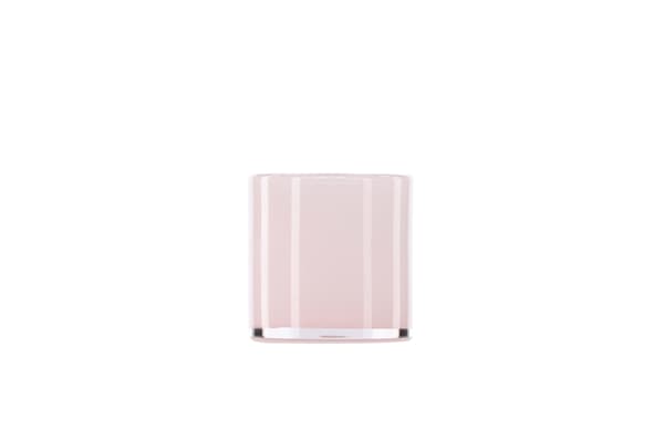 Lanterne, Glora, 10x10 cm, Pink, Glas