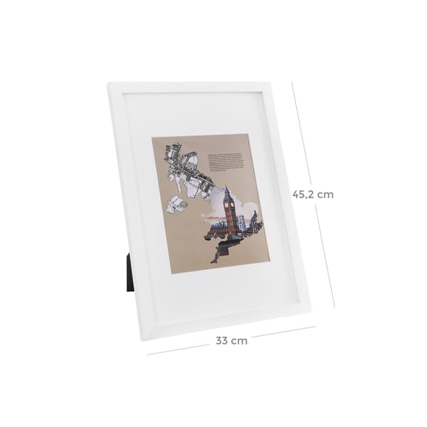 Fotoram Set, 33x45,2x1,8 cm, Vit