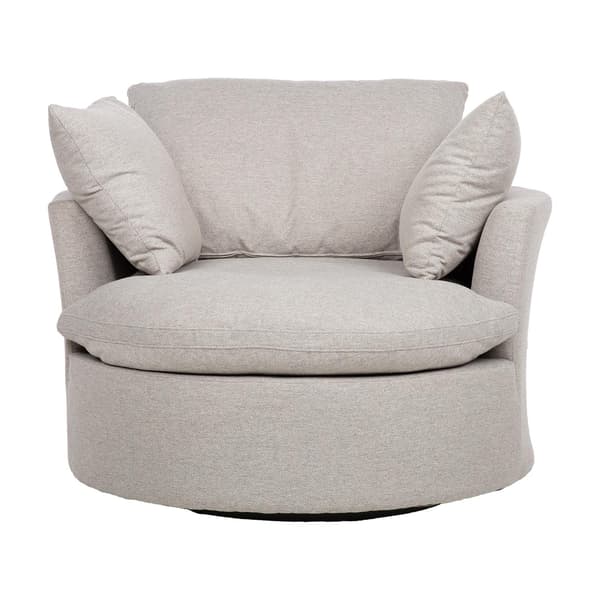 Lænestol FLUFFY 110x105x65/86 cm lysegrå