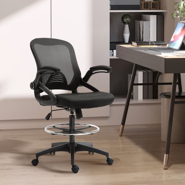 Kontorstol, 64x60x106-126 cm, Sort