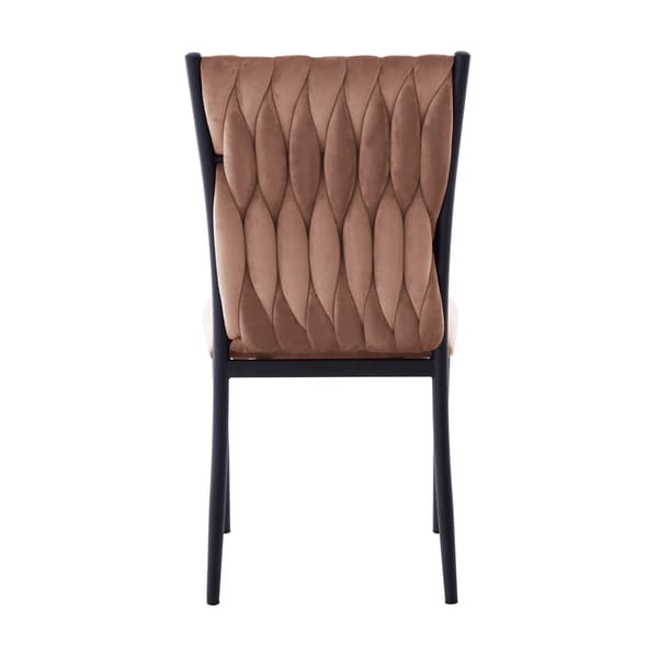Stol EMORY 47x59x93 cm Rosa Sammet