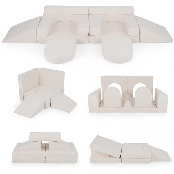Modulaarinen leikkisohva 10-osainen setti beige