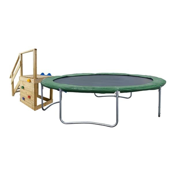 Trampolin 426 cm Grön, polyester