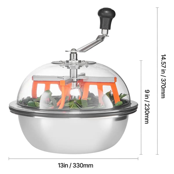 Bud Leaf Bowl Trimmer, 33x33x37 cm, Rustfrit stål, Manuel trimningsmaskine