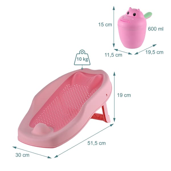 Babybadstödset med flodhästmugg, Kodustaar