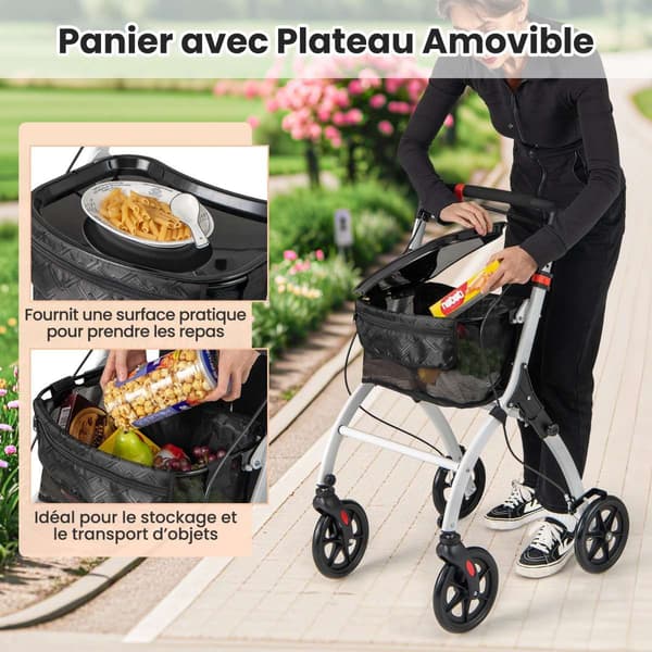 Rollator, 68x53x90-103 cm, Hvid , Star
