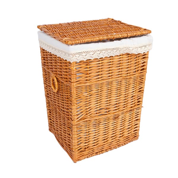 Kurv 37x32x52 cm Brun Pil