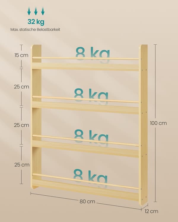 Barnereol 12x80x100 cm Beige Tre