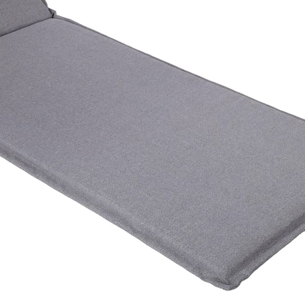 Stol dyna 55x195x3 cm Grå polyester