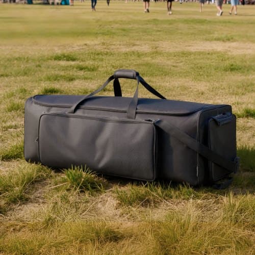 Trommehardwaretaske, 90x35x32 cm, Sort, 1680D stof