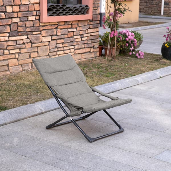 Sammenklappelig stol, 66x94x79 cm, Grå