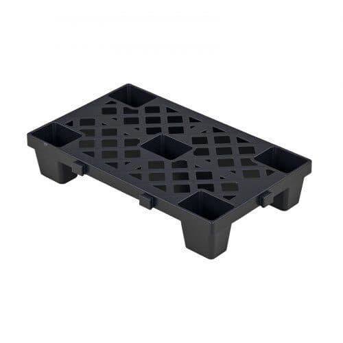 Plastpaller 6 stk 500x305x100 mm sort