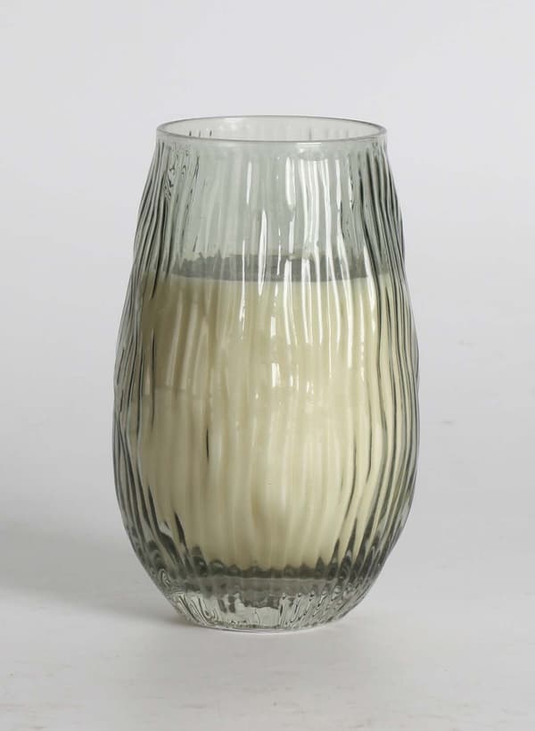 Duftlys 8,3x13,5 cm Grøn Glas
