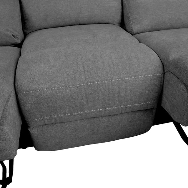 Fåtöljsoffa Mimi 208x93x102 cm Grå Tyg