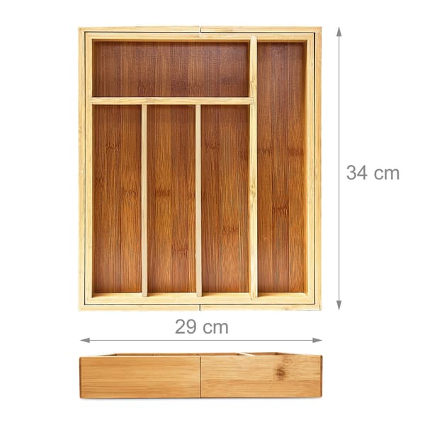 Aterinlaatikko 5x29x34 cm bambu, Kodustaar