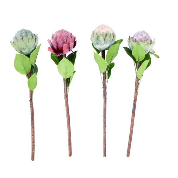 Kunstig blomst 46 cm, blandet plastik