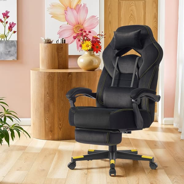 Gamingstol 72,4x69,7x118-128 cm Sort