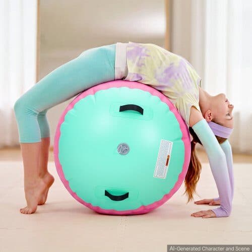 Gymnastik Air Roller 120x75 cm rosa