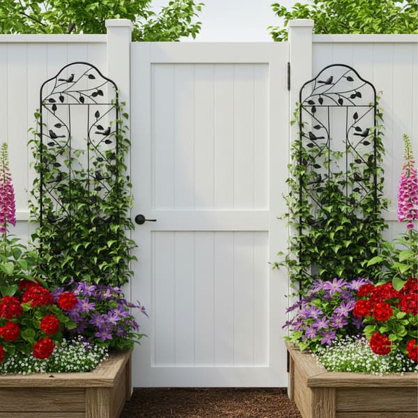 Trellis stål svart, Kodustaar
