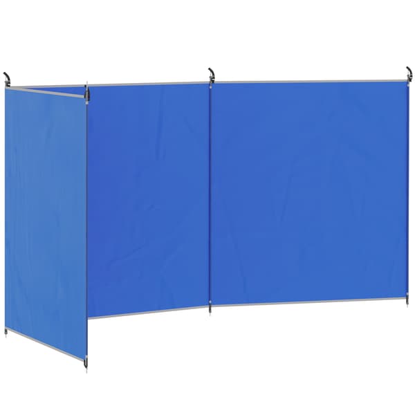 Vindskærm 540x150 cm Blå Polyester