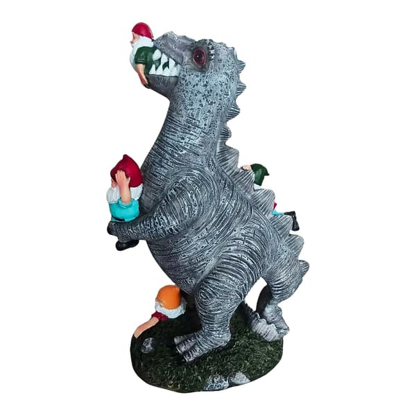 T-Rex havefigur der spiser nisser, Kodustaar