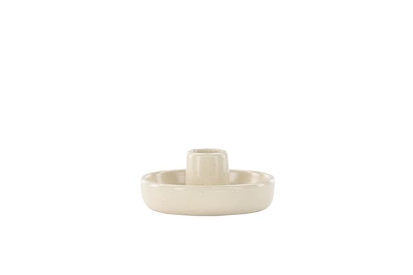 Kynttilänjalka, Otis, 11 cm, Beige