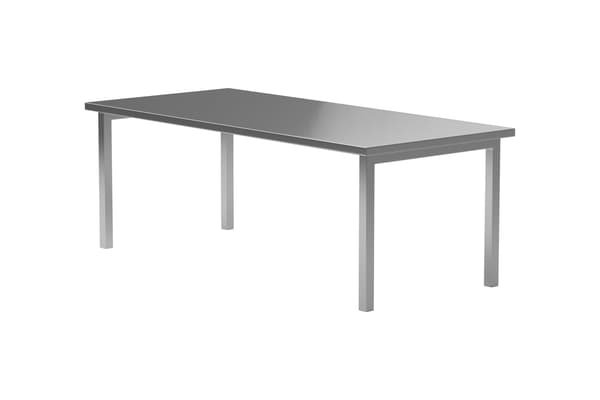 Spisebord Cilo 210x95x75 cm Sølv Rustfrit Stål