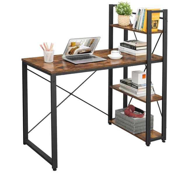 Skrivebord, brun/sort Home