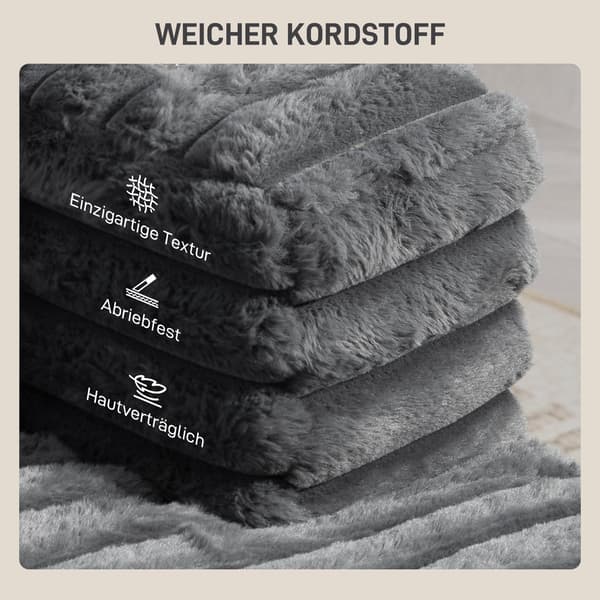 Chaiselongsoffa Bäddsoffa 134x151x89 cm Grå med kopphållare