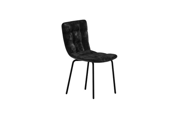 Spisestol Punsch 45x47 cm Sort Velour