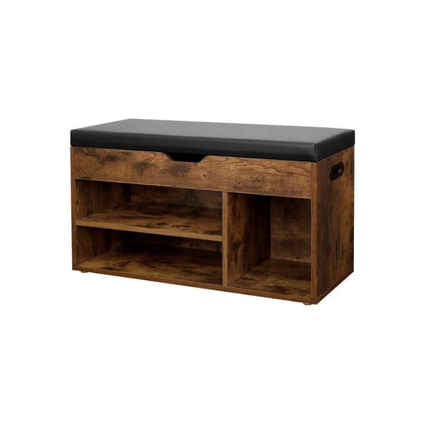 Skobænk 80x44x30 cm Brun Opbevaring