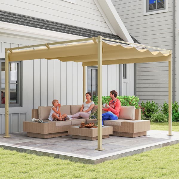 Pergola, 298x297x221 cm, Khaki, polyester