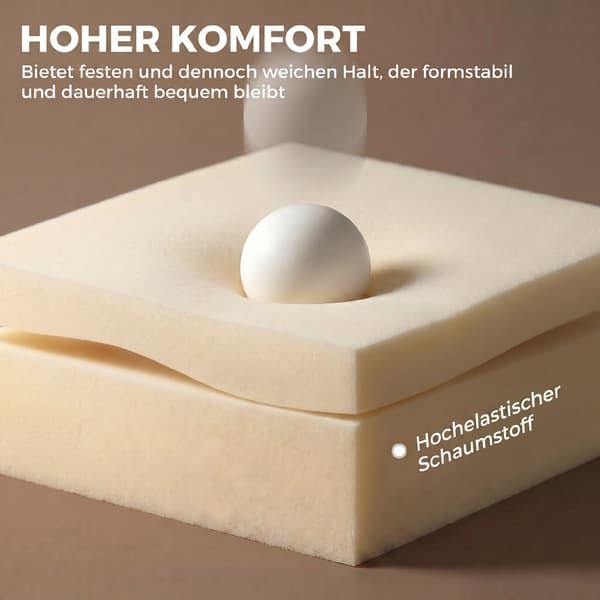 Kontorsstol 57x58x73-83 cm krämvit