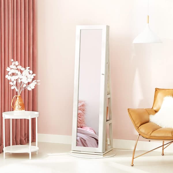 Smyckesskåp 54x144 cm Vit MDF