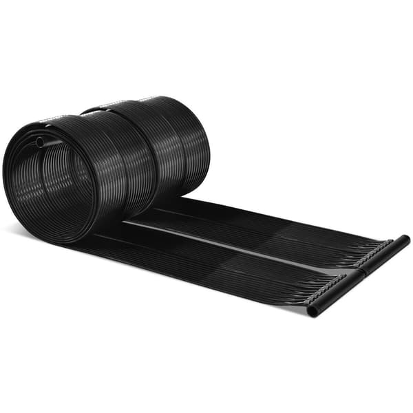 Solcellepoolkollektorer 2 stk 300x75 cm sort