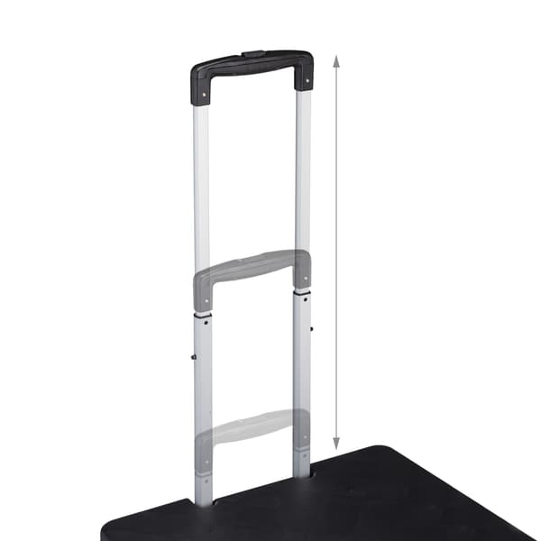 Sammenklappelig indkøbsvogn 99x45x38 cm Rød/Sort/Sølv, aluminium, Kodustaar