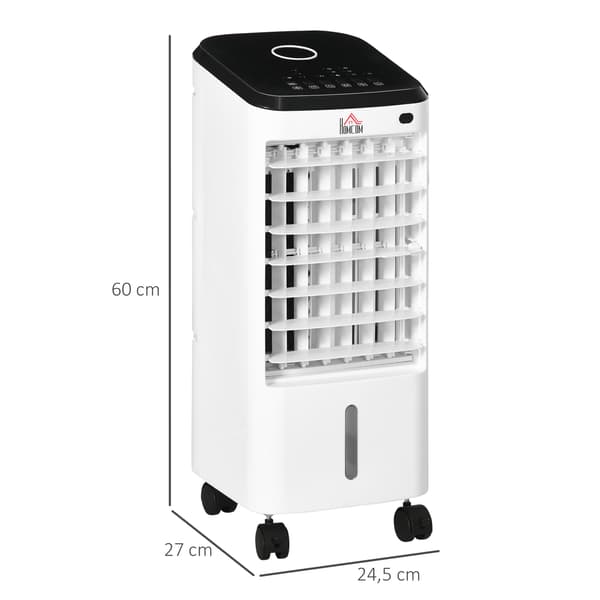 Aircondition 24,5x27x60 cm Hvid og Sort Plastik