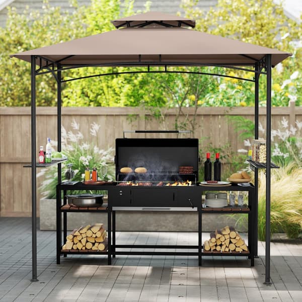 Grill Pavillon 244x152 cm rustik brun